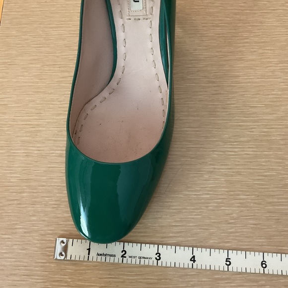 Fabulous Miu Miu patent leather pumps with rhinestone heels WORN ONCE size 36.5 - Picture 8 of 12
